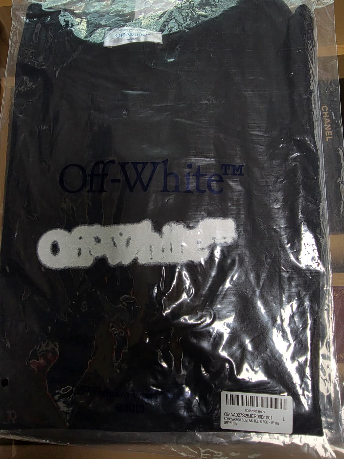 오프화이트 스프레이 애로우 반팔 L 상품이미지8