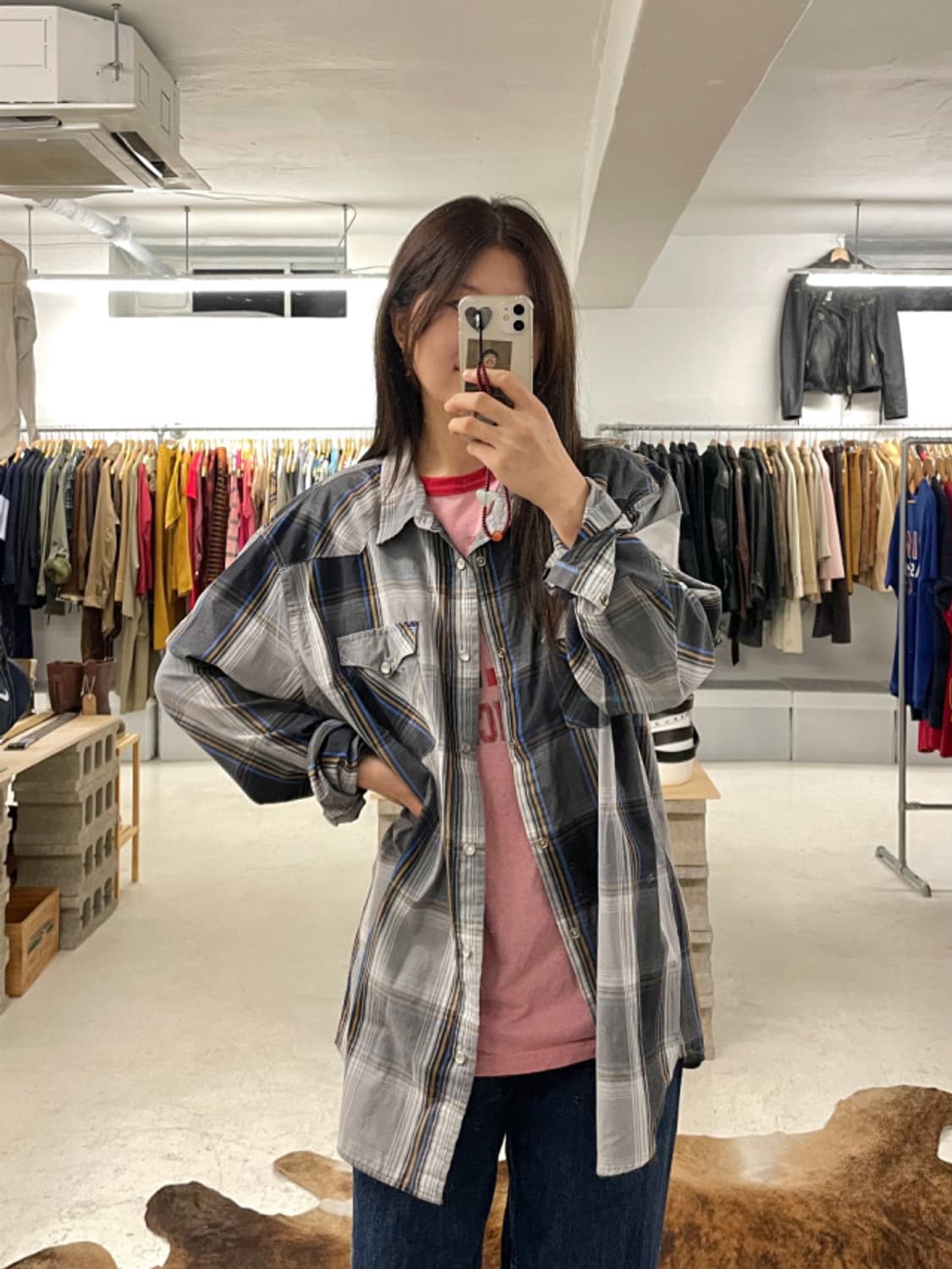 LEVI'S check western shirts 리바이스 웨스턴 상품이미지1