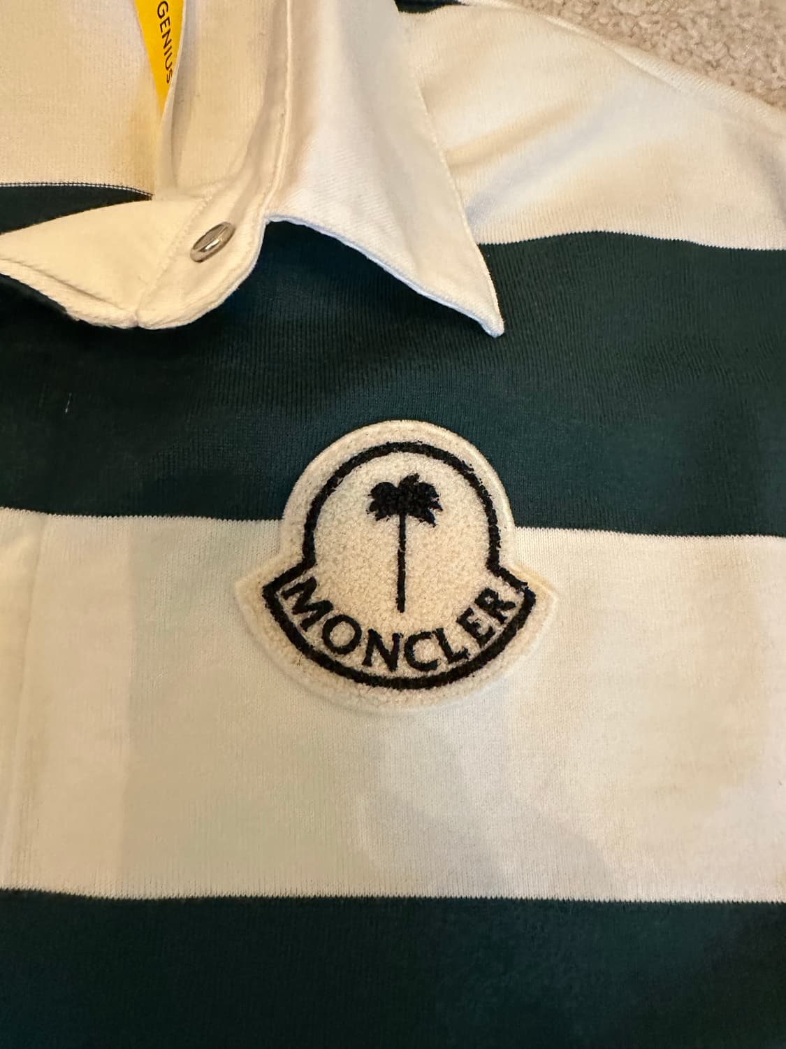 몽클레르 x 팜 엔젤스 스트라이프 롱슬리브 폴로 셔츠 상품이미지2