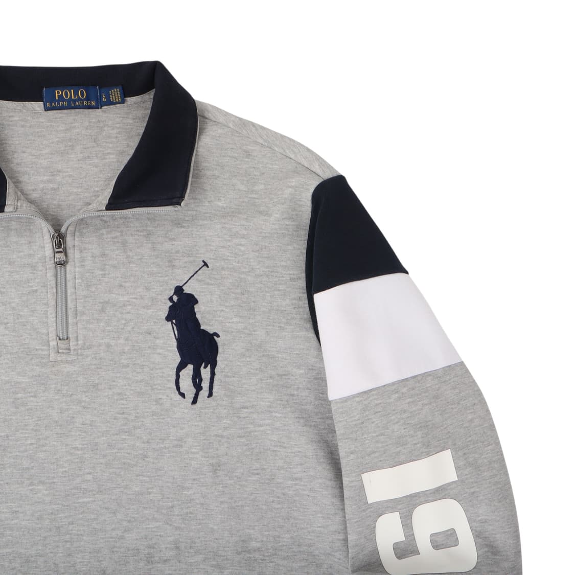 폴로 랄프로렌 빅포니 그레이 하프 집 스웻셔츠 상품이미지3