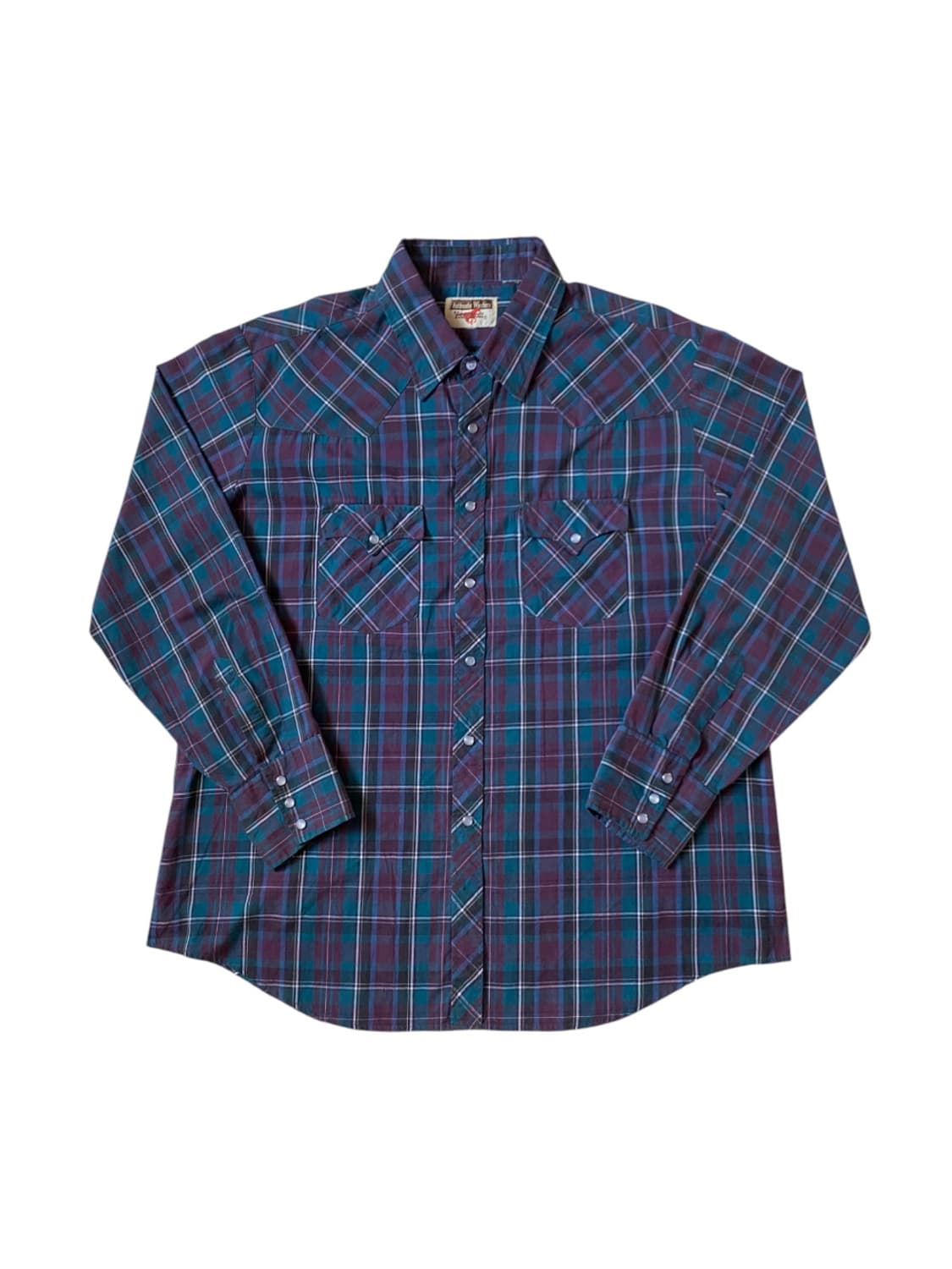포켓 체크 셔츠 Made in U.S.A (Man 2XL) AB0230 상품이미지2