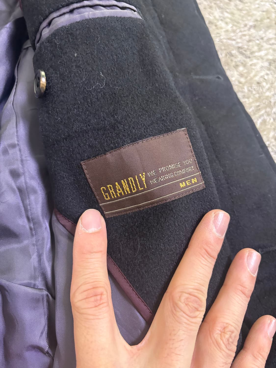 일본판 캐시미어 100프로 코트 사이즈 105 상품이미지4