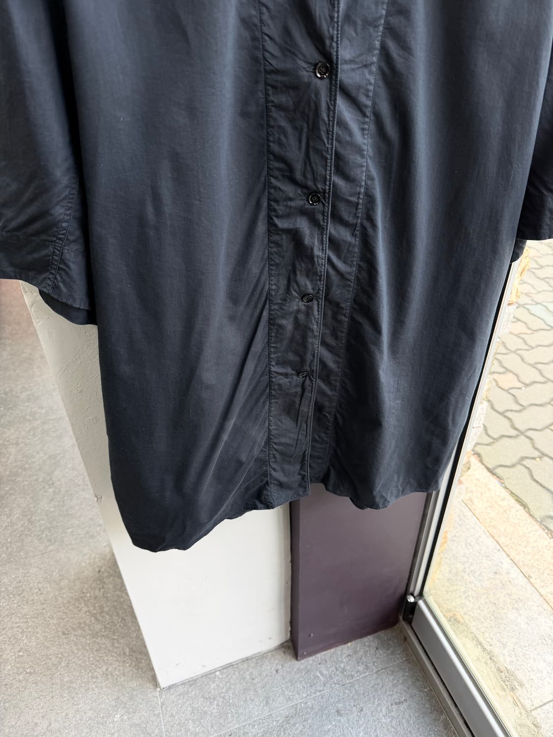 100~105/ 르메르 컨버터블 Seam 오버사이즈 실크 셔츠 상품이미지4