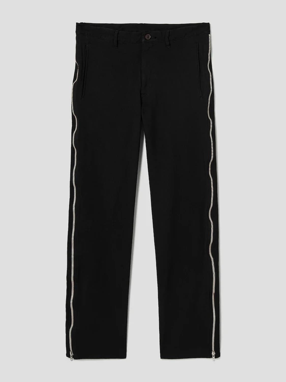 블랙 꼼데가르송 지퍼 팬츠 XL 34 상품이미지1