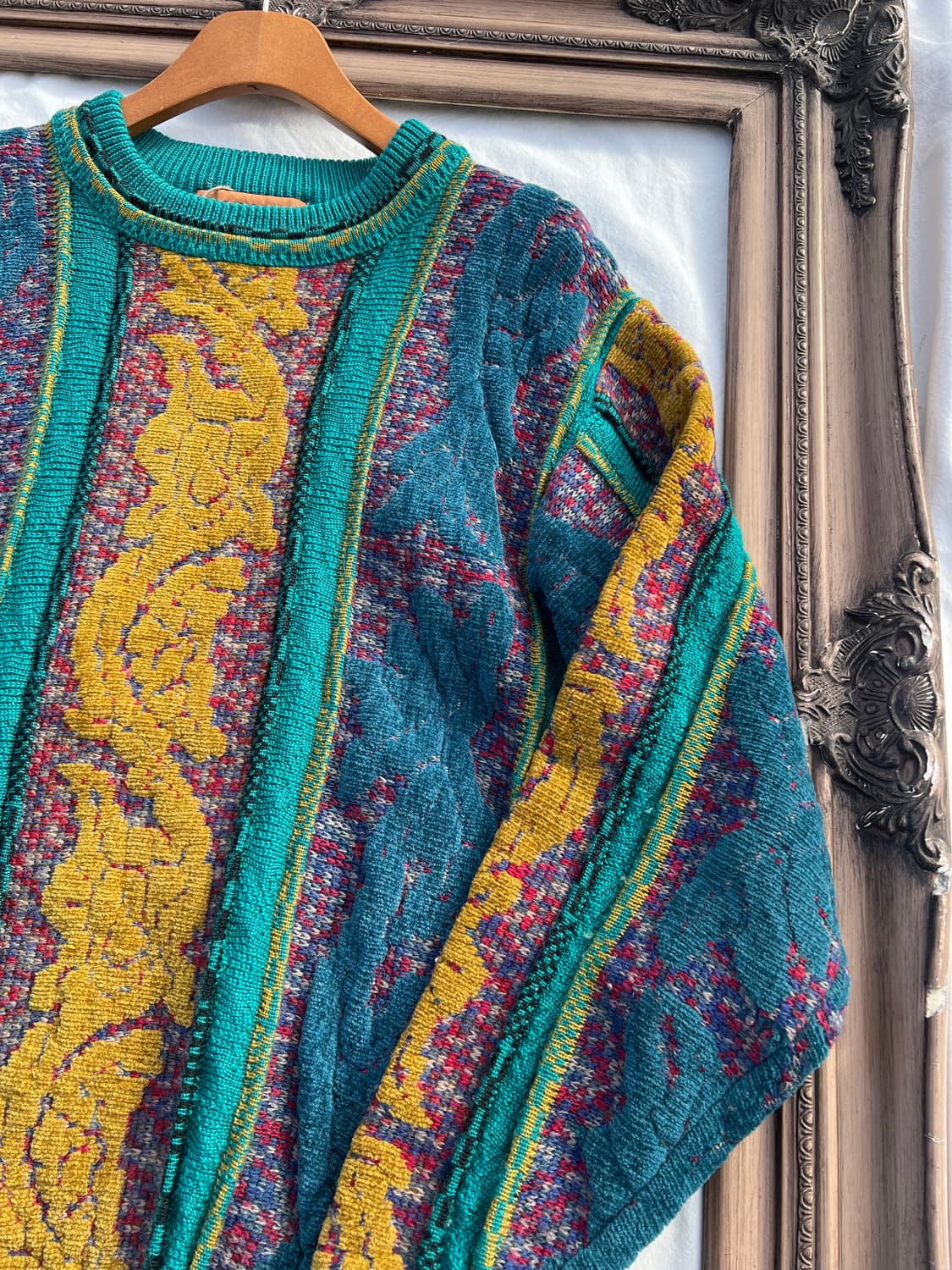 빈티지 아트 자카드 스웨터 상품이미지2