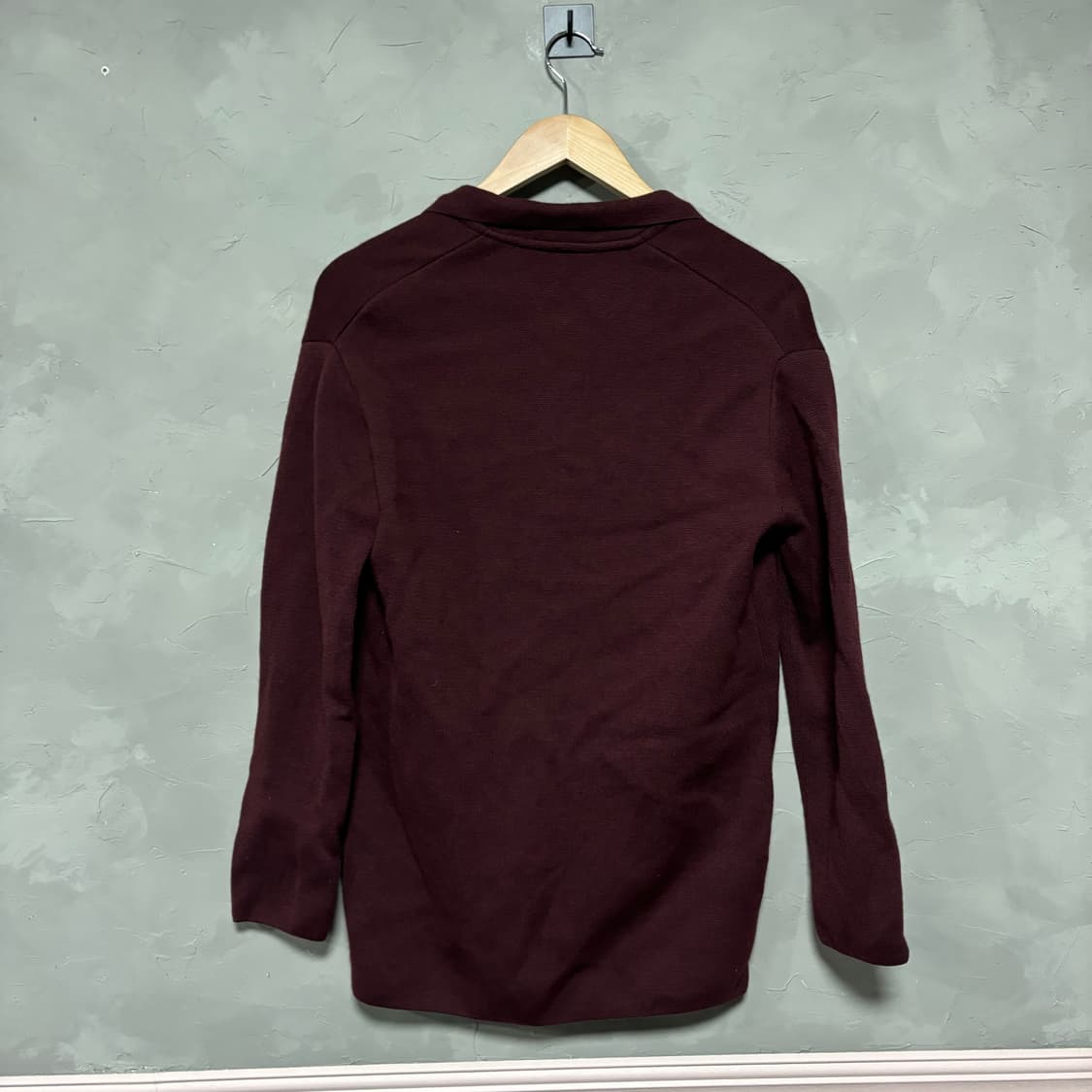 라코스테 니트 가디건 버건디 상품이미지4