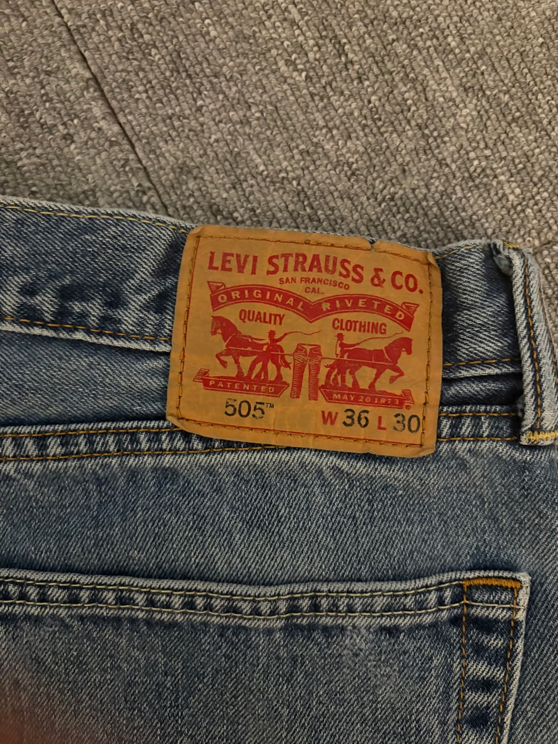 [W36 L32] 리바이스505 데님팬츠/5 상품이미지5