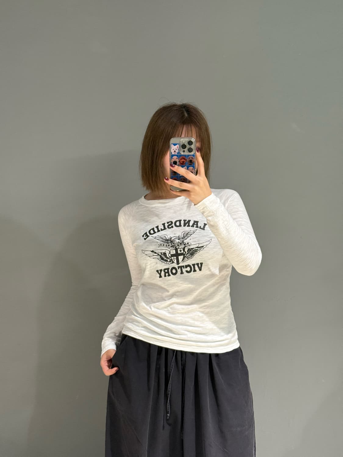 y2k eagle printing detail long sleeve  상품이미지1