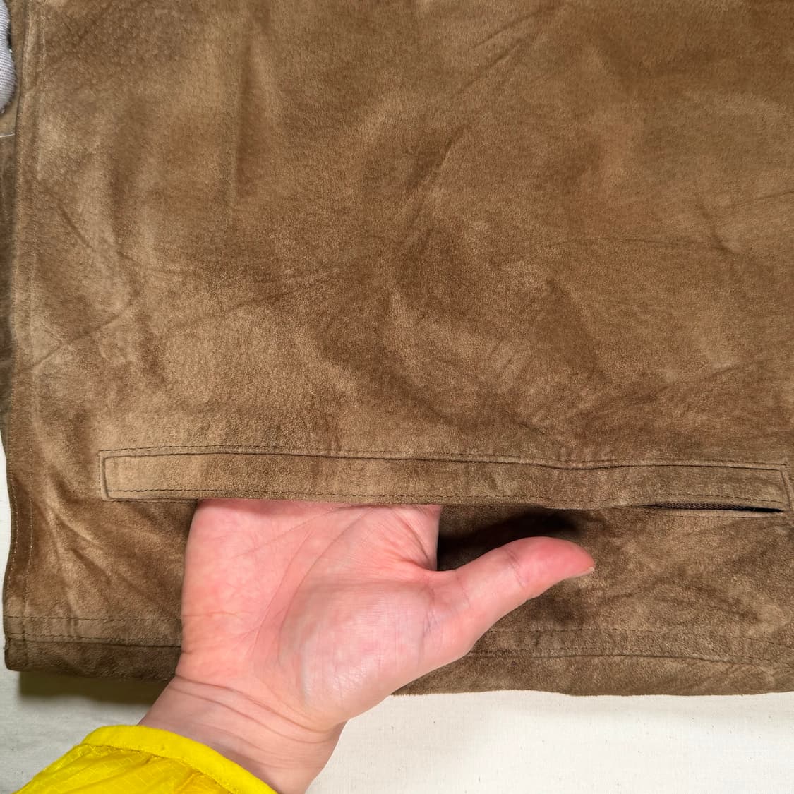 빈티지 스웨이드 가죽 조끼 베스트 상품이미지5