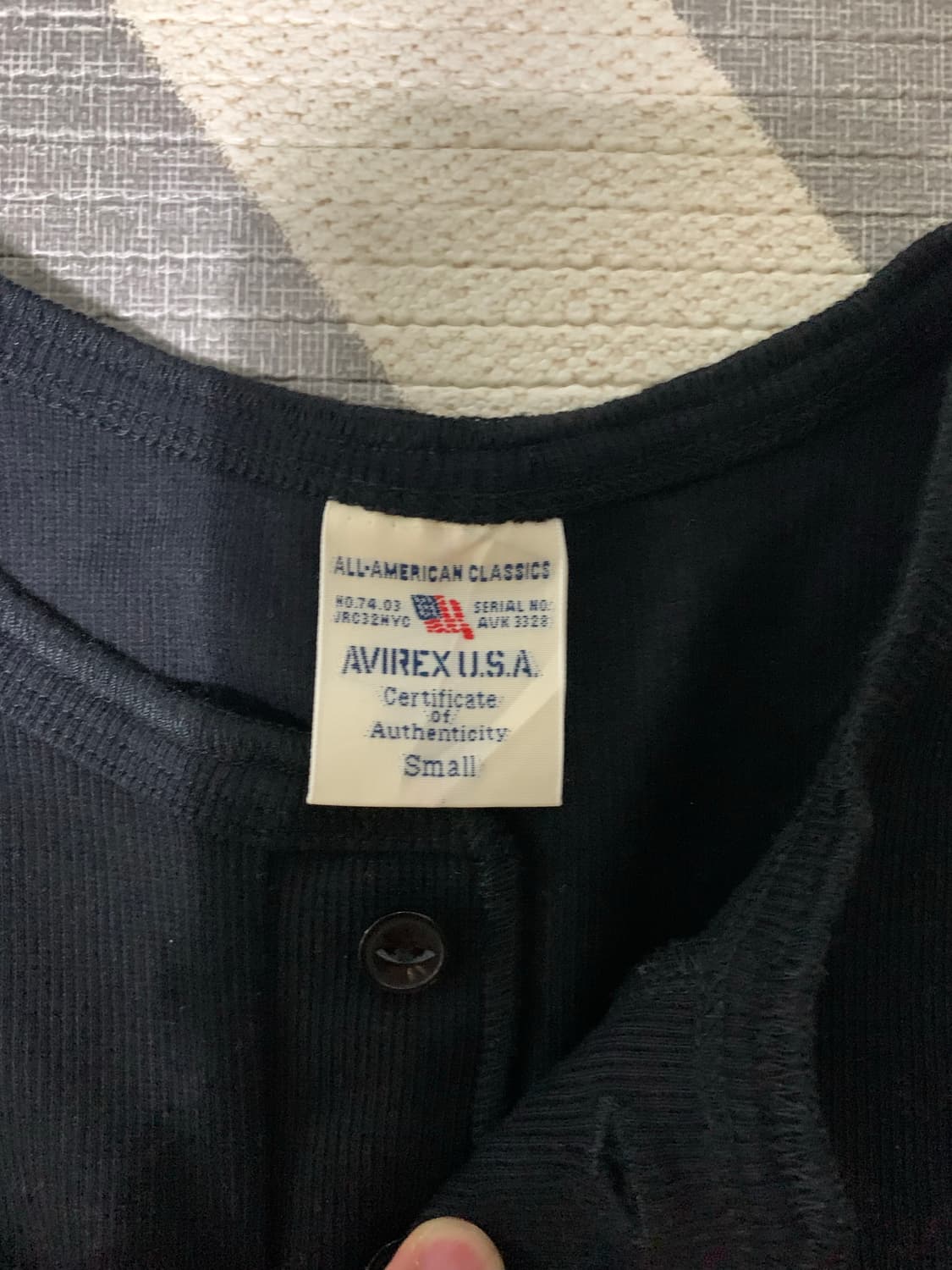 아비렉스 헨리넥 티셔츠 상품이미지2