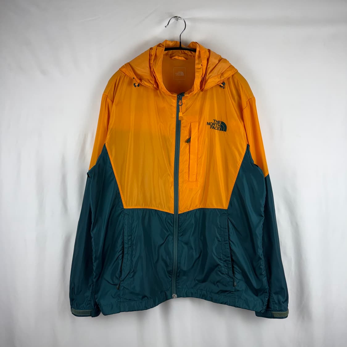 (L) 노스페이스 경량 바람막이 자켓 오렌지/그린 상품이미지2