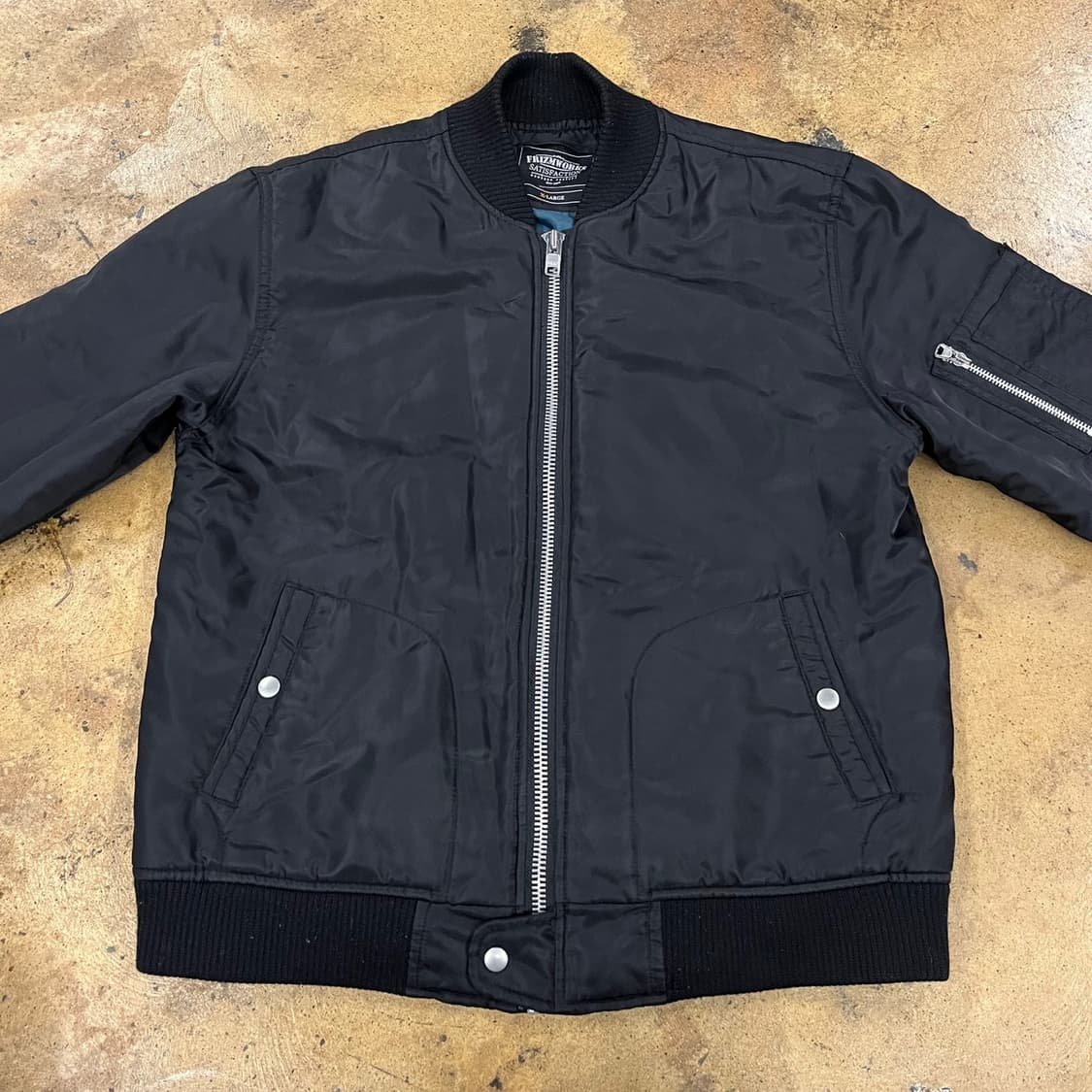 [정품/XL] 프리즘웍스 블랙 봄버 자켓 b17 상품이미지3