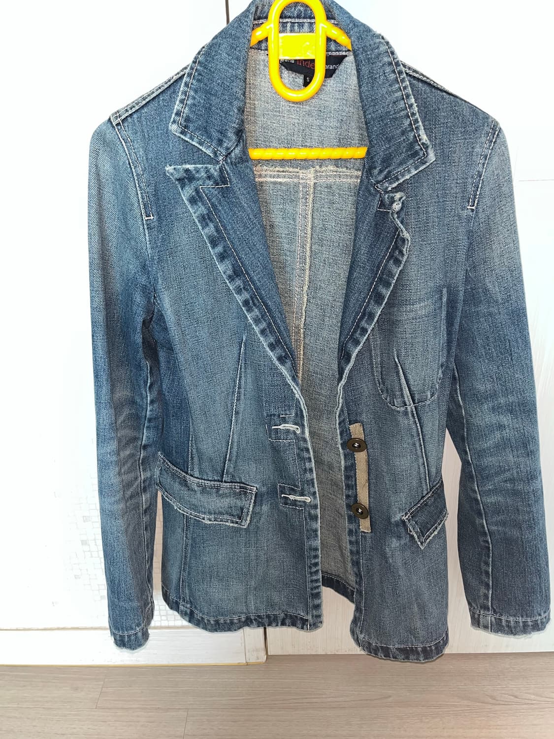 자수 포켓 데님 자켓 상품이미지2