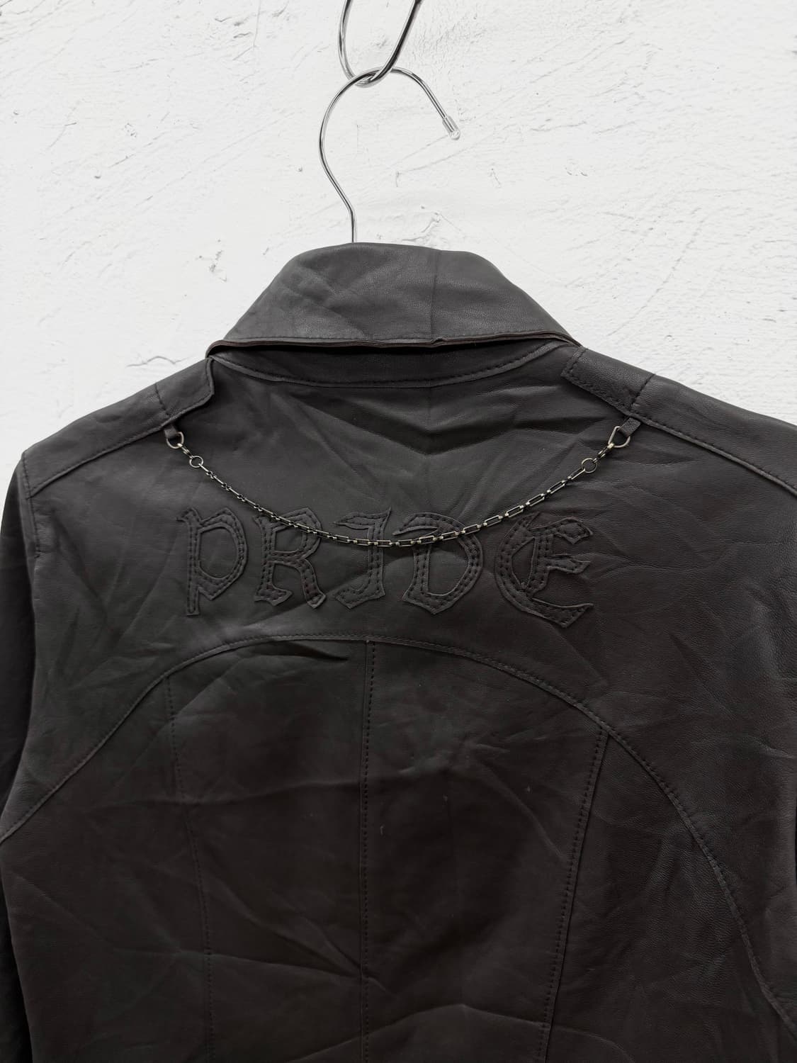 pride 쉽스킨 체인 셔츠 자켓 상품이미지5