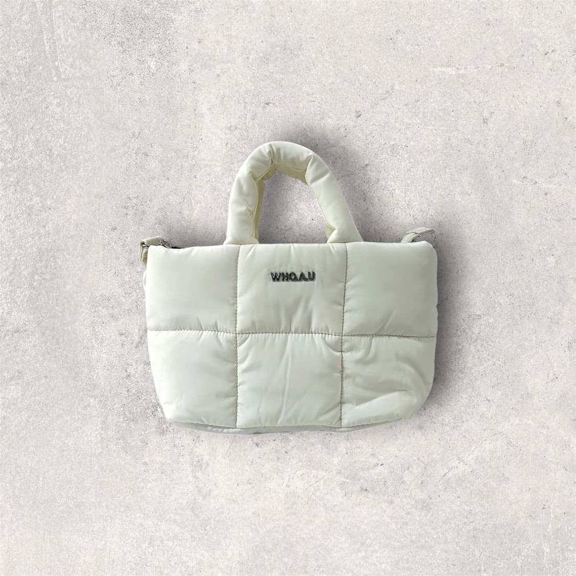 후아유 패딩 스퀘어 토트백(B311) 상품이미지2