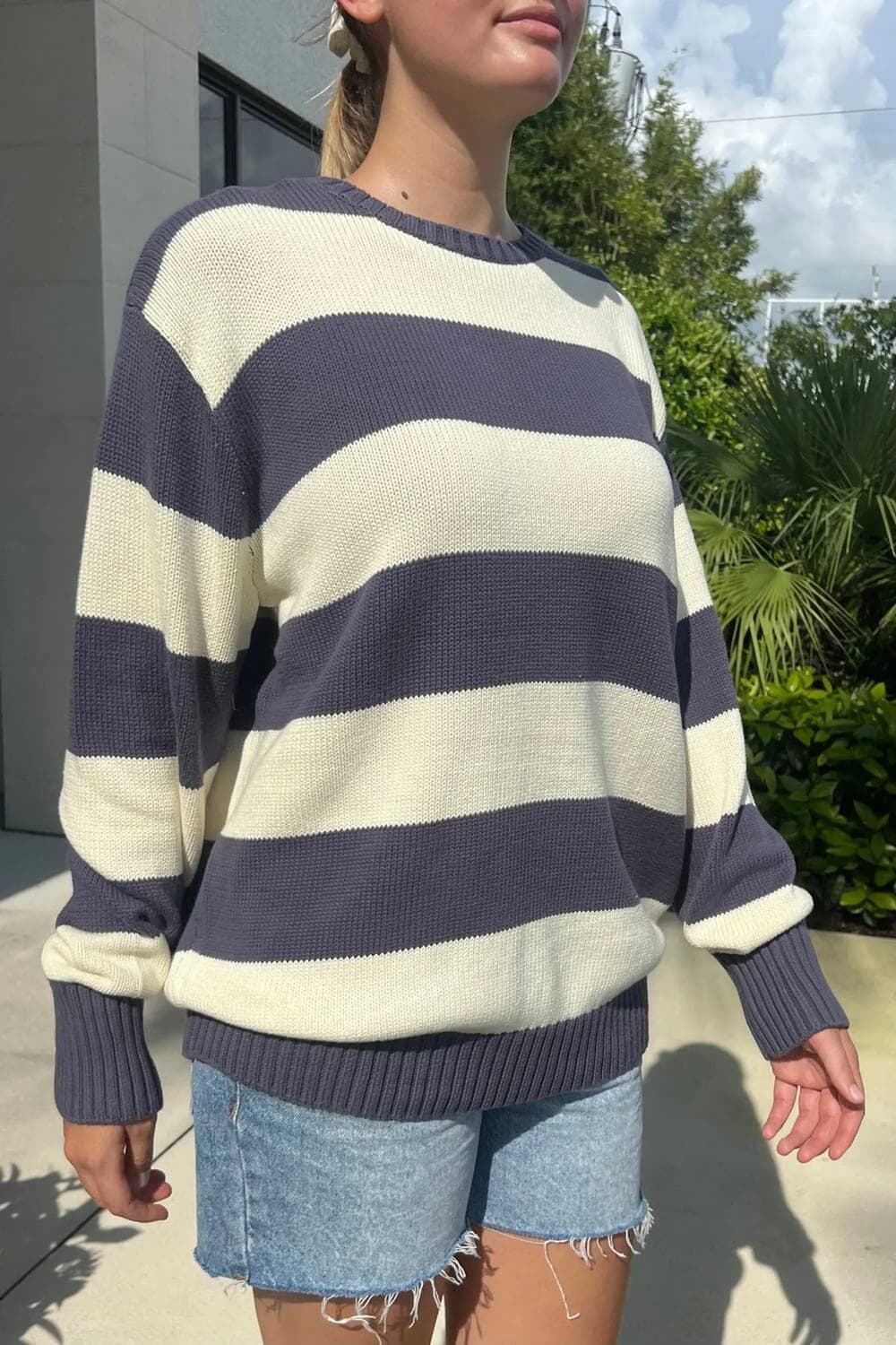 Martha cotton thick stripe sweater 스웨터 상품이미지3