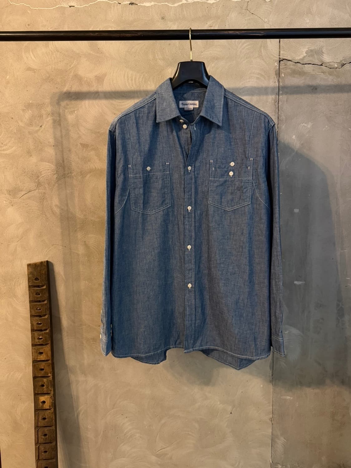 네이머 클로딩 샴브레이 워크셔츠 100~105 상품이미지1