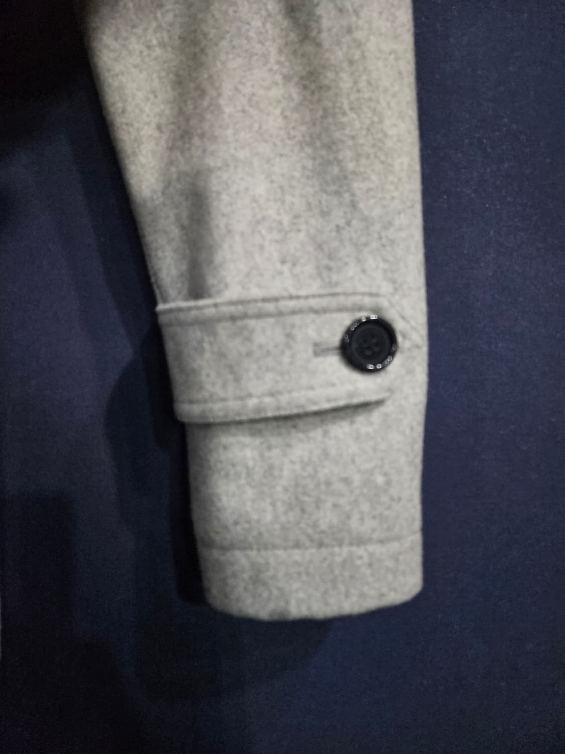 버버리 블랙라벨 아이보리 남성 슬림핏 95 반코트 자켓  상품이미지5