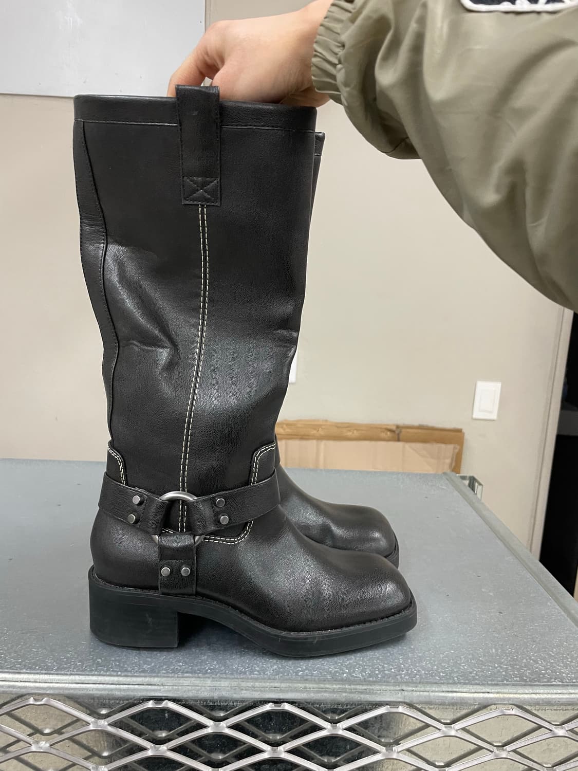 자라 블랙 엔지니어 롱부츠 235 (gr-4266) 상품이미지4