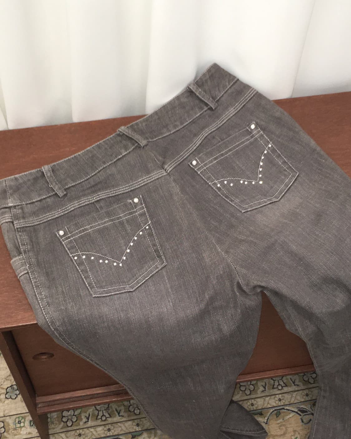 그레이 부츠컷 데님 팬츠 상품이미지4