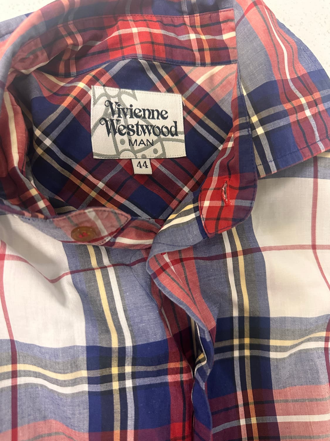 비비안웨스트우드 체크 orb 셔츠 상품이미지3