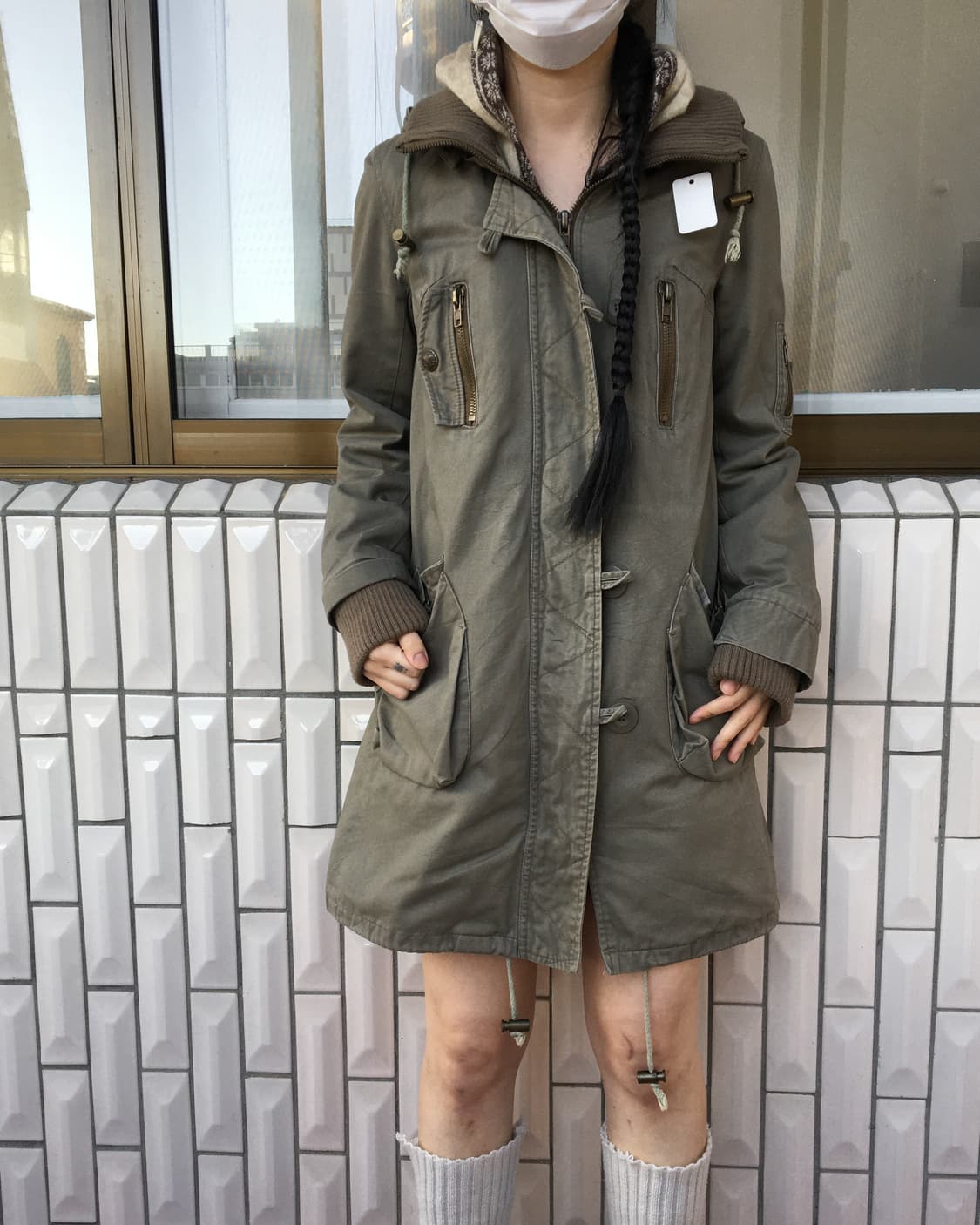 High neck filed jacket 상품이미지1