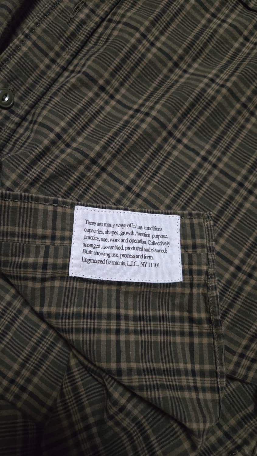 엔지니어드가먼츠 마드라스 체크 워크셔츠 L 상품이미지4