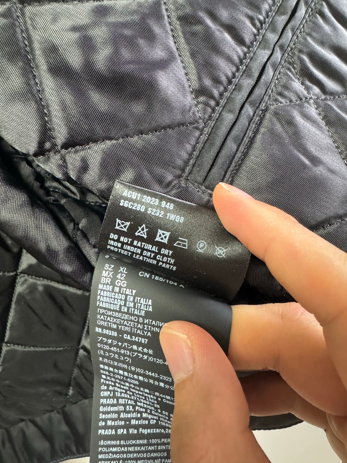 프라다 PRADA SGC280 블루종 자켓 XL 상품이미지7