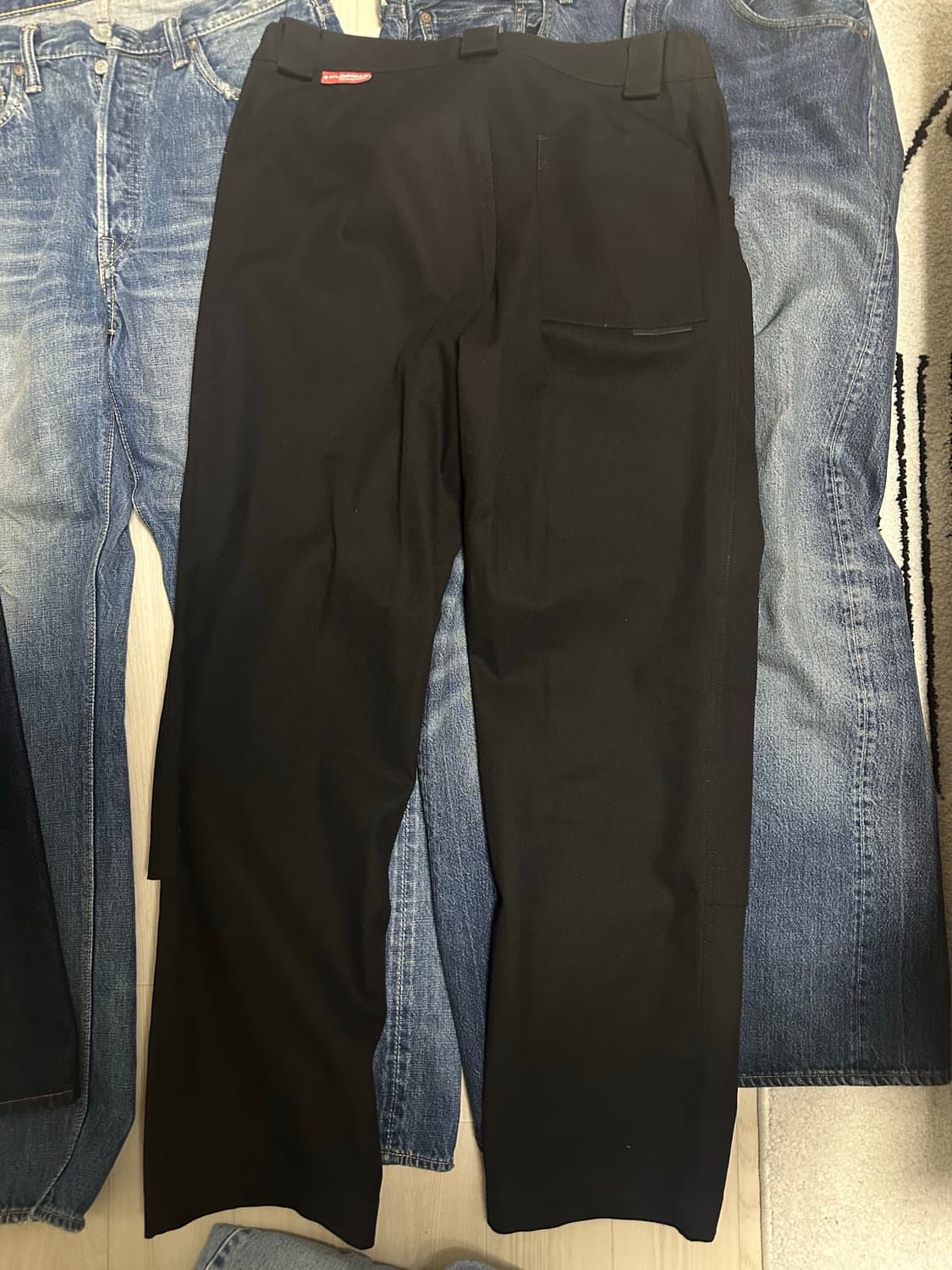 46사이즈 gr10k 클롭만 팬츠 블랙 상품이미지4