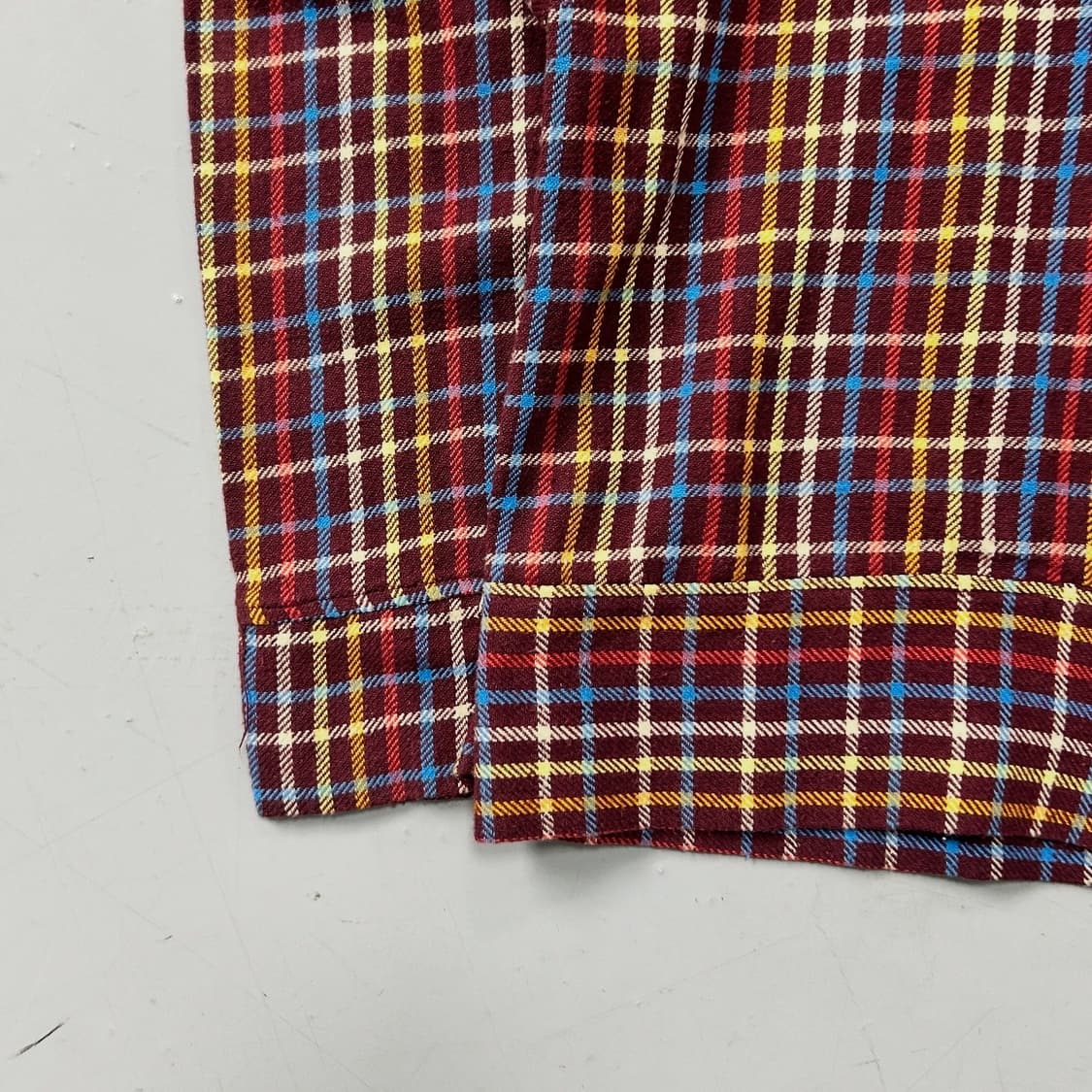 인디언 모터사이클 체크 집업 블루종 상품이미지3