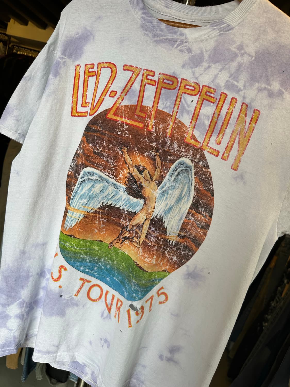 레드 제플린 Led Zeppelin 타이다이 프린팅 티셔츠 상품이미지4