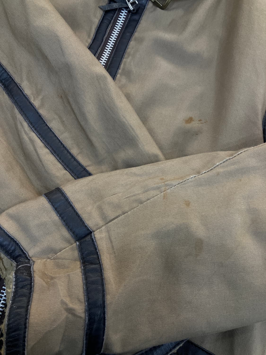 Avirex 아비렉스 레더라인 무스탕 자켓 M 상품이미지8