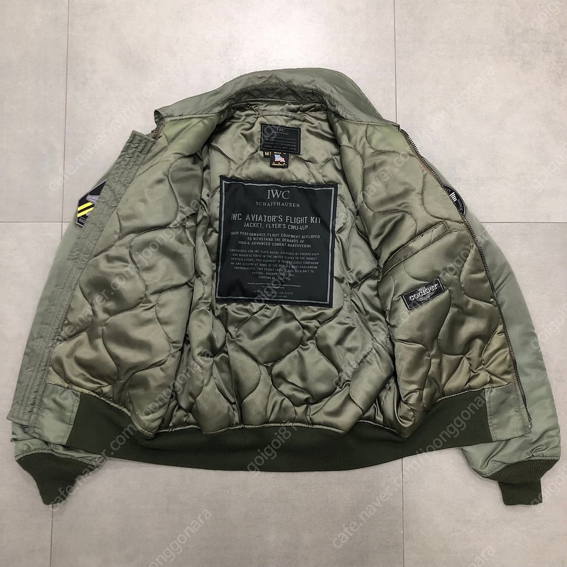 콕핏 cockpit iwc 미군 cwu-45/p 탑건 항공 자켓 상품이미지4