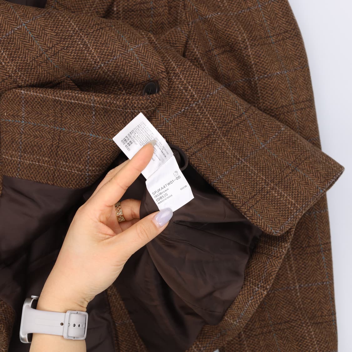 S 스파오 여성 헤링본 자켓 0326J 상품이미지4