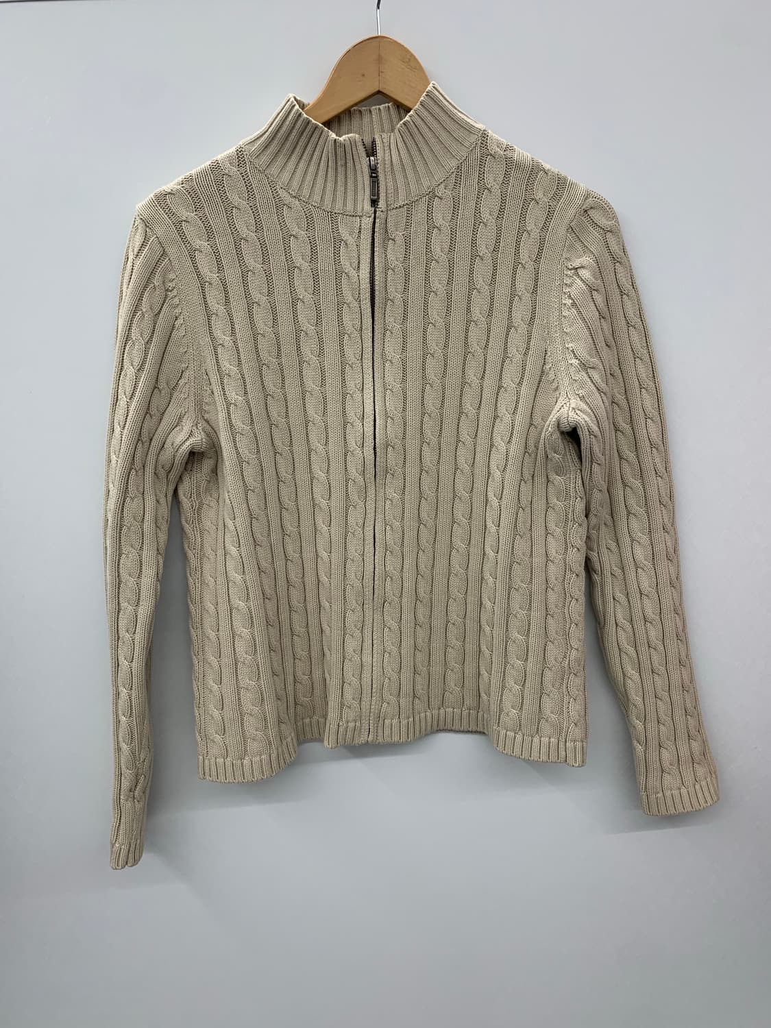 L.L.bean 꽈배기 니트 집업 상품이미지6