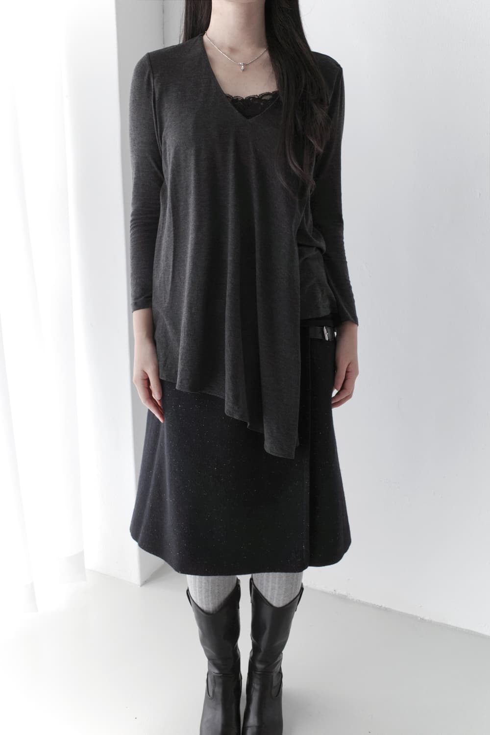 hiroko koshino) unbalanced T 상품이미지8