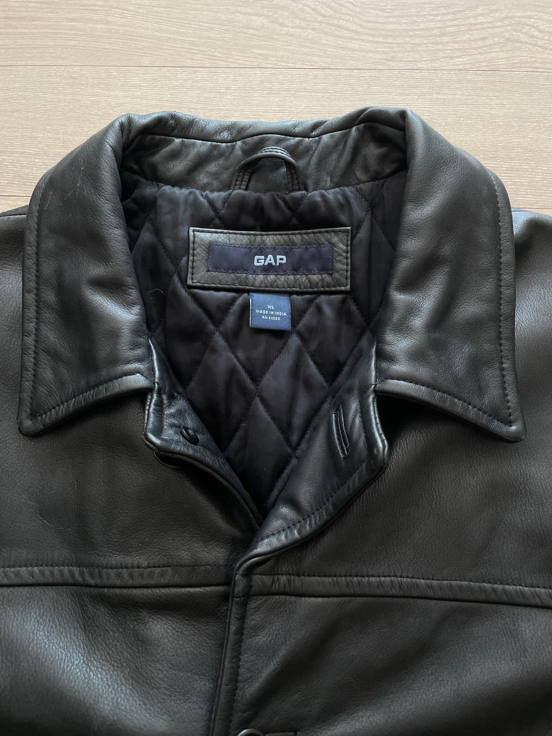 90s 올드갭 레더 카코트 gap carcoat 상품이미지4