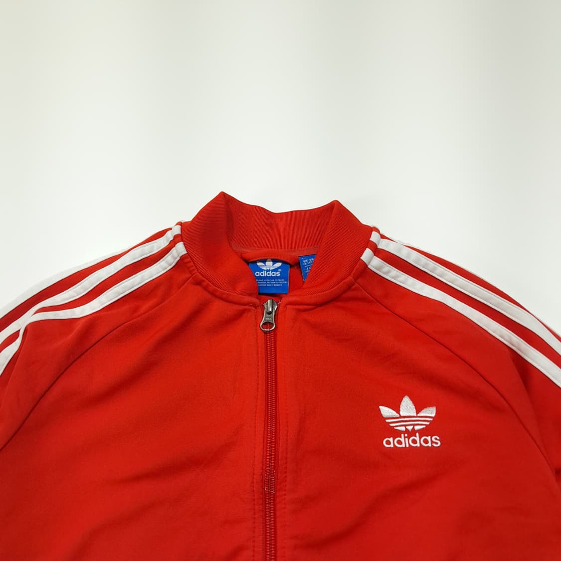 CL696 L 아디다스 오리지널 00s 트레포일 레드 저지 자켓 집업 상품이미지2