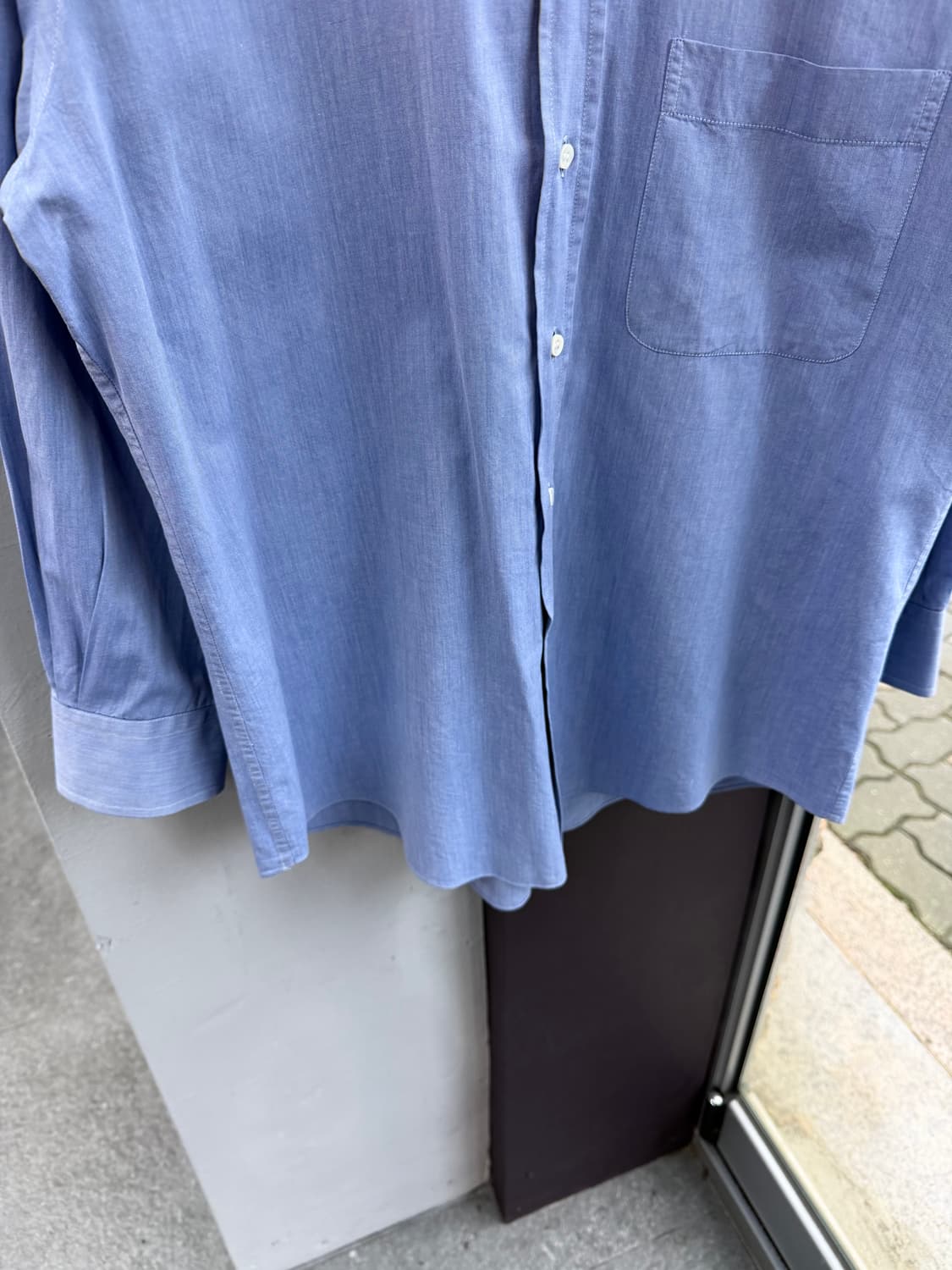 100~105/ 에르메네질도 제냐 슈퍼파인 코튼 포켓셔츠 상품이미지4