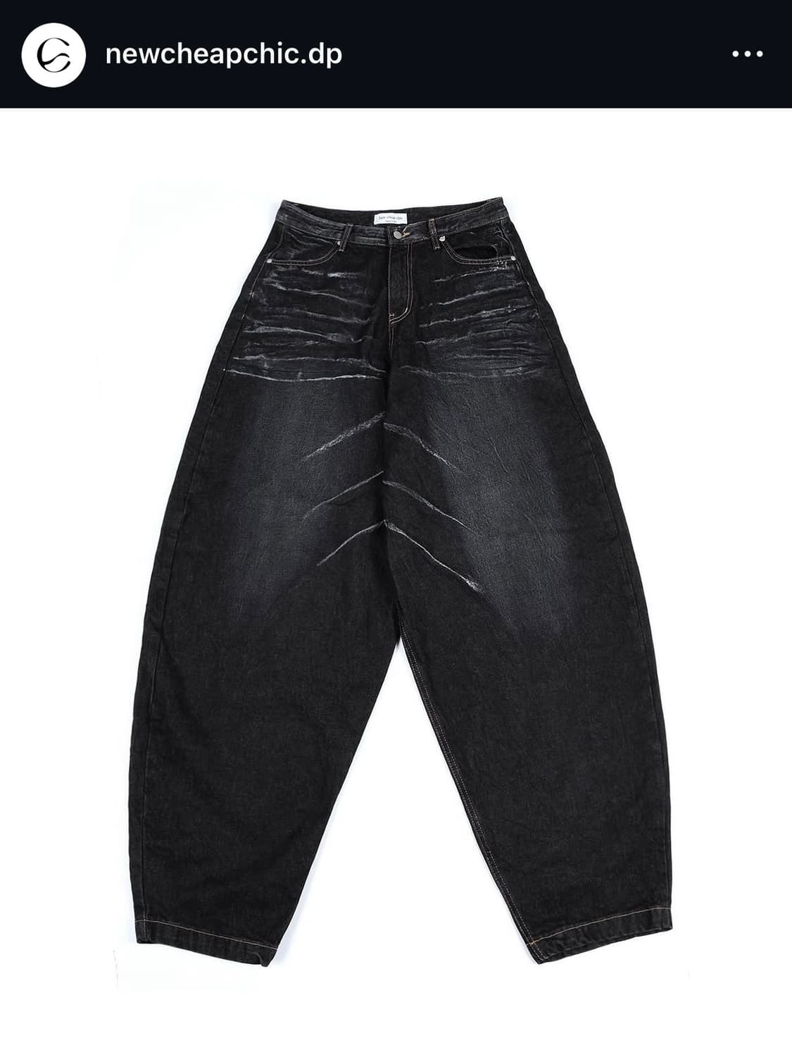 뉴치프시크dp pa washing baggy jean(새상품) 상품이미지1
