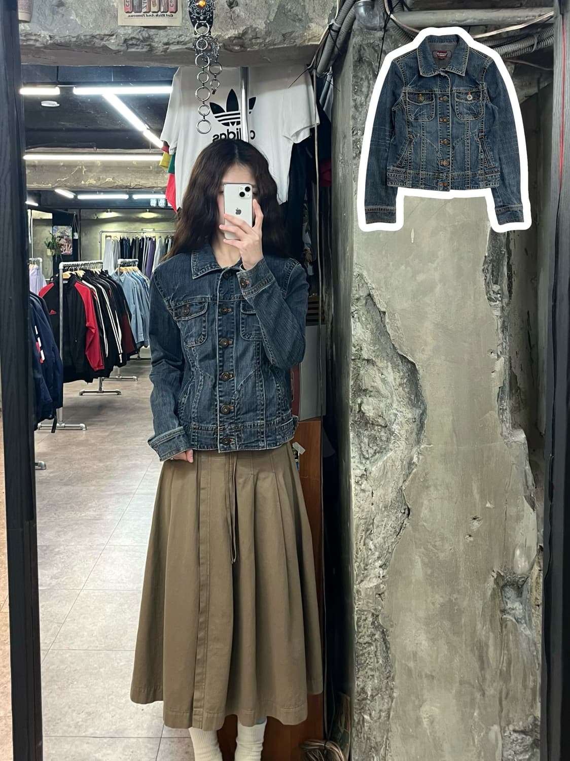 빈티지 언더우드 포켓 데님 자켓 L #csz2640 상품이미지1