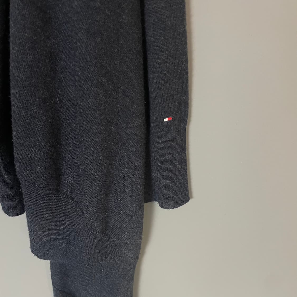 타미힐피거 네이비 울 캐시미어 혼방 판초 가디건 M 상품이미지3
