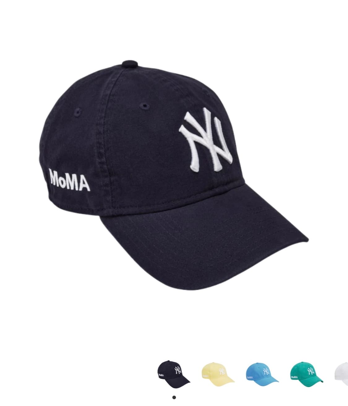 마지막가격)모마 볼캡 뉴에라 모자 뉴에라 x 모마 뉴욕 양키즈 캡 블랙 상품이미지1