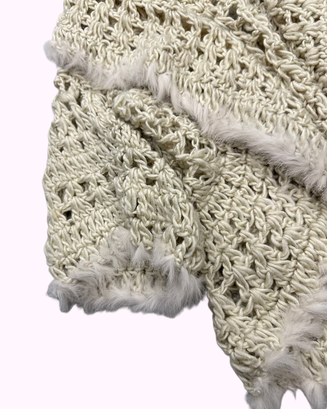 fur treaming net cardigan 상품이미지3