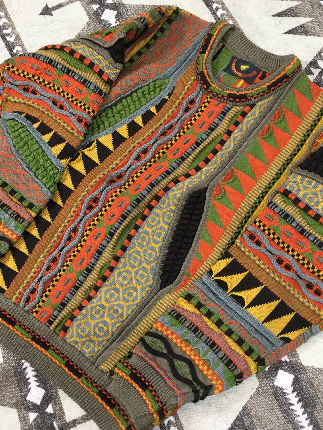 빈티지 DECANO CLUB 케이블 니트 상품이미지5