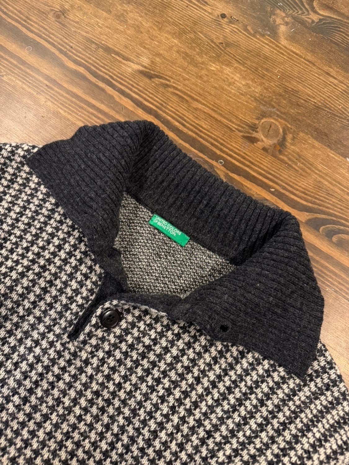 베네통 숄칼라 니트 55~66 상품이미지5