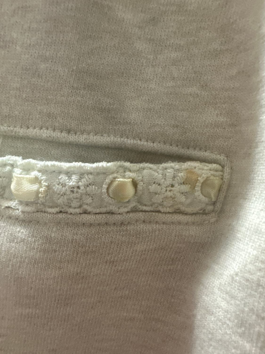 모리걸 잔꽃 레이스 비즈 포인트 집업 상품이미지6