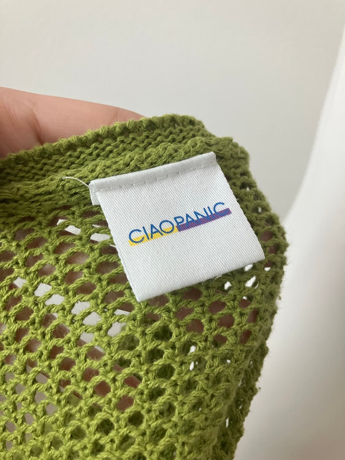 CIAOPANIC 올리브색 브이넥 니트원피스 커버업 상품이미지6