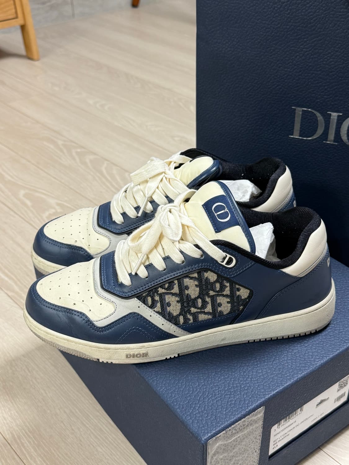 디올 오블리크 B27 로우탑 블루데님 41.5(265) 판매합니다 상품이미지6