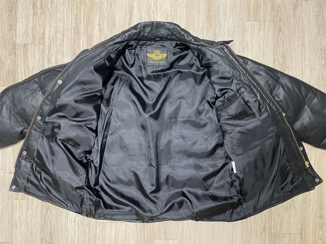 100) 70's 복각 모건 소가죽 시에라 다운패딩(RRL&LVC&폴로) 상품이미지5